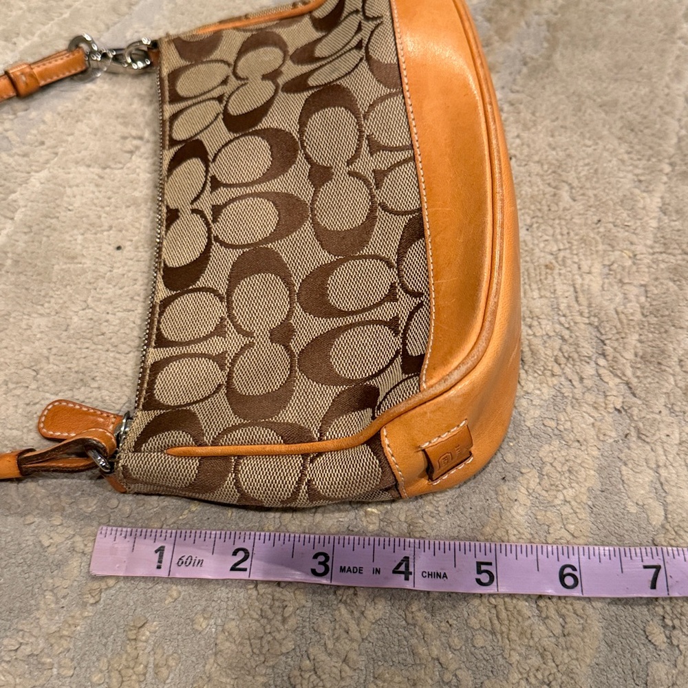 Vintage Y2K Coach signature Demi monogram small shoulder hand bag purse GUC - Picture 11 of 12
